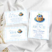 Blueberry Pannenkoek Baby Brunch Luier Raffle Poster