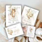 Lief Baby Meisje Boho Luier Raffle Behuizing Informatiekaartje