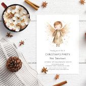 Schattigee Boho Baby Angel Kerst Feest Uitnodiging