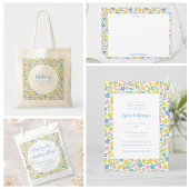 Boho Yellow Ditsy Floral Custom Baby shower Dank Button Flesopener