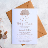 Schattig Boho Rain Cloud Baby shower Kaart