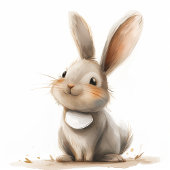 Kinder Happy Birthday Schattige Bunny Custom Satijnen Lint