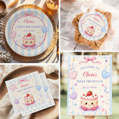 Mooie Taart 1e Verjaardagsfeestje Cadeaulabel