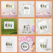 Leuke dieren Bend Verjaardag Spandoek