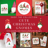 Budget Cute Gnomes Merry Kerstfeestay Card