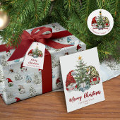 Schattige Kerstkabouters met Boom Papier Bekers