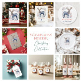 Scandinavian Folk Reindeer Christmas Party Suplies Wijnglas Zonder Voet