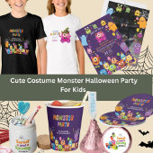 Schattigee Kostuum Monster Mash Kids Verjaardagsfe Kaart