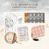 Schattige kostuum Spooky Ghost Pumpkin Boo Crew T-shirt