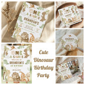 Dinosaur One-A-Saurus 1st Birthday Party Bedankdoosjes