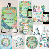 Schattigee dinosaurus oerwoud School kinderen Verj Ronde Button 5,7 Cm