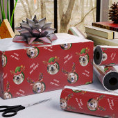 Twee Hondenfoto Elf & Rendier Antler Pet Kerst Kerstboom Rok