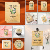 Schattigee Bloemen Kleine Cuctie Kawaii Baby showe Kaart