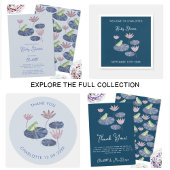 Kikker in een Lily Pond Schattige Baby shower Papieren Bordje