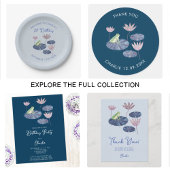 Kikker in een Lily Pond Schattige Eerste Verjaarda Servet