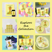 Schattigee grappige baby giraffe voor kinderen op  bedankzakje