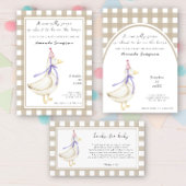 Goose baby shower - Raad de zoete puinhoop Poster