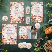 Schattige groen Bosdieren Bosgrond Baby shower Bedankdoosjes