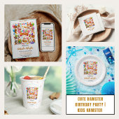 Cute Hamster Birthday Party | Kids Hamster Kaart