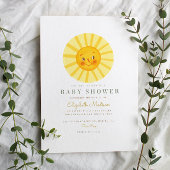 Happy Yellow Sunshine Birthday Uitnodiging