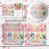 Cute Anime Girl's Ice Cream Birthday Party   Confetti