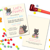 Sweet Kawaii Black Cat verjaardagsfeestje Feesthoedjes