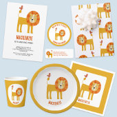 Cute Lion Personalized Papieren Bekers