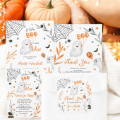 Little Boo Halloween sinaasappel spooky 1e verjaar Kaart