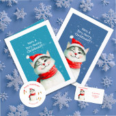 Meowy Cat gepersonaliseerde Schattigee kerst Inpakpapier Vel