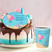 Zeemeermin Kinder Aangepaste Beach Birthday Party Spandoek