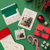 Schattigee minimale kerstelementen cadeaupapier