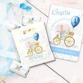 Schattigee Muis Dieren Fietsjongen 1e Verjaardagsf Papieren Bekers