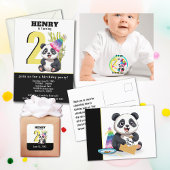 Schattigee Panda Verjaardag Dank u Briefkaart