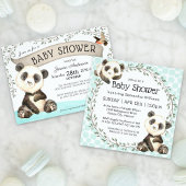 Leuke Panda Beren fopspeen Hunt Baby shower spel Reclamebord Met Voetstuk