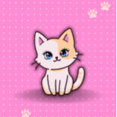 Moeie Roze Kitty Kat Persoonlijke Naam Post-it® Notes