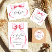 Het is een meisje Schattige Coquette Bow Sweet Bab Kaart