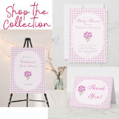 Dubbelzijdige Roze Baby Shower Uitnodiging