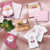 Schattige Roze Sinterklaas aangepaste sticker cade