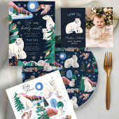 Schattige Polar Beer Winter Baby shower Kussen