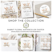 Schattigee gepersonaliseerde Waterverf konijn Pase Deurmat