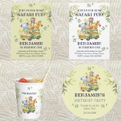 Fun Oerwoud Animal Safari Verjaardag Papieren Bordje