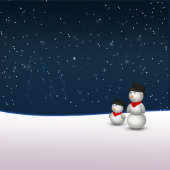 Cute Snowmen Constellation Ronde Button 5,7 Cm