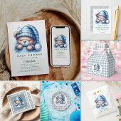 Cute Teddy Bear Baby shower Bedankdoosjes