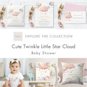 Schattigee Waterverf Cloud Star Baby Girl Shower Romper