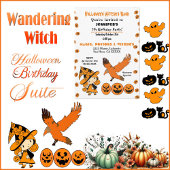 Wandering Witch Raven Jack O Lantern Halloween Fun Cadeaupapier