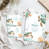 Schattigee Waterverf Zee Schildpad Diapper Raffle Informatiekaartje