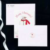 prettige feestdagen Snowman Kerstmis glimlachen Likeurfles Etiket (Personaliseer de collectie van deze zelfstandige maker.)