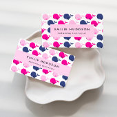 Schattigee walvissen, zweminstructeur, zwemcoach visitekaartje