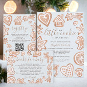 Schattigee winter kerst cookie baby shower dank ronde sticker