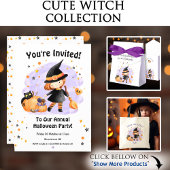 Cute Little Witch Halloween Favor Box Bedankdoosjes